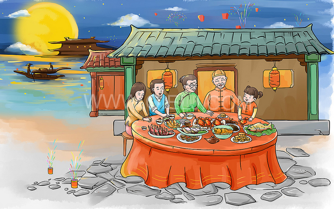 賞中秋圓月享美好時(shí)光，企鵝糧油機(jī)械祝您中秋團(tuán)圓快樂(圖2)